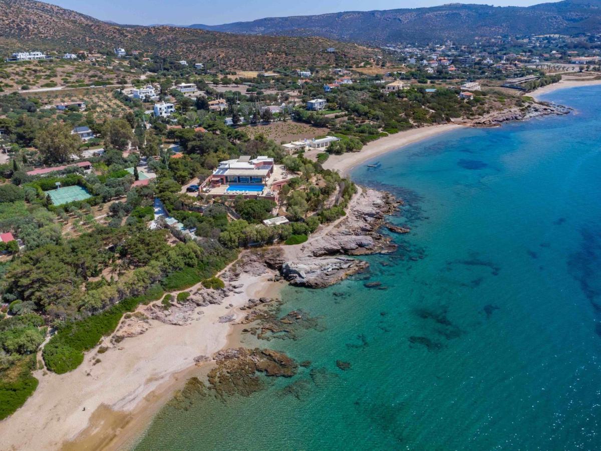 Black Diamond Beachfront Pool Villa Pasithea In Sounio, Athens Sunion Zewnętrze zdjęcie