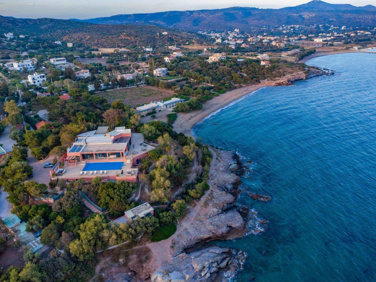 Black Diamond Beachfront Pool Villa Pasithea In Sounio, Athens Sunion Zewnętrze zdjęcie