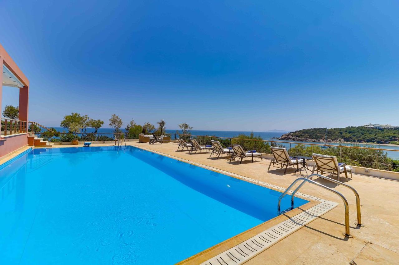 Black Diamond Beachfront Pool Villa Pasithea In Sounio, Athens Sunion Zewnętrze zdjęcie