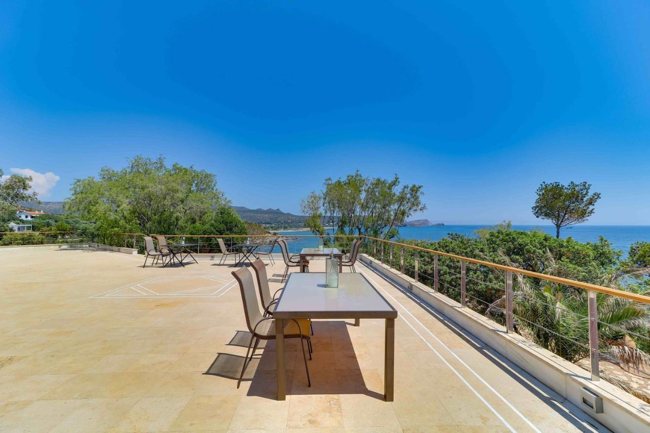 Black Diamond Beachfront Pool Villa Pasithea In Sounio, Athens Sunion Zewnętrze zdjęcie