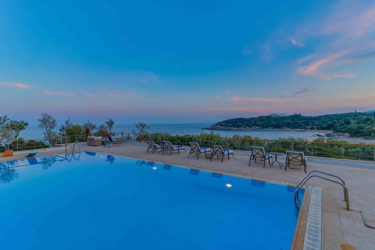 Black Diamond Beachfront Pool Villa Pasithea In Sounio, Athens Sunion Zewnętrze zdjęcie
