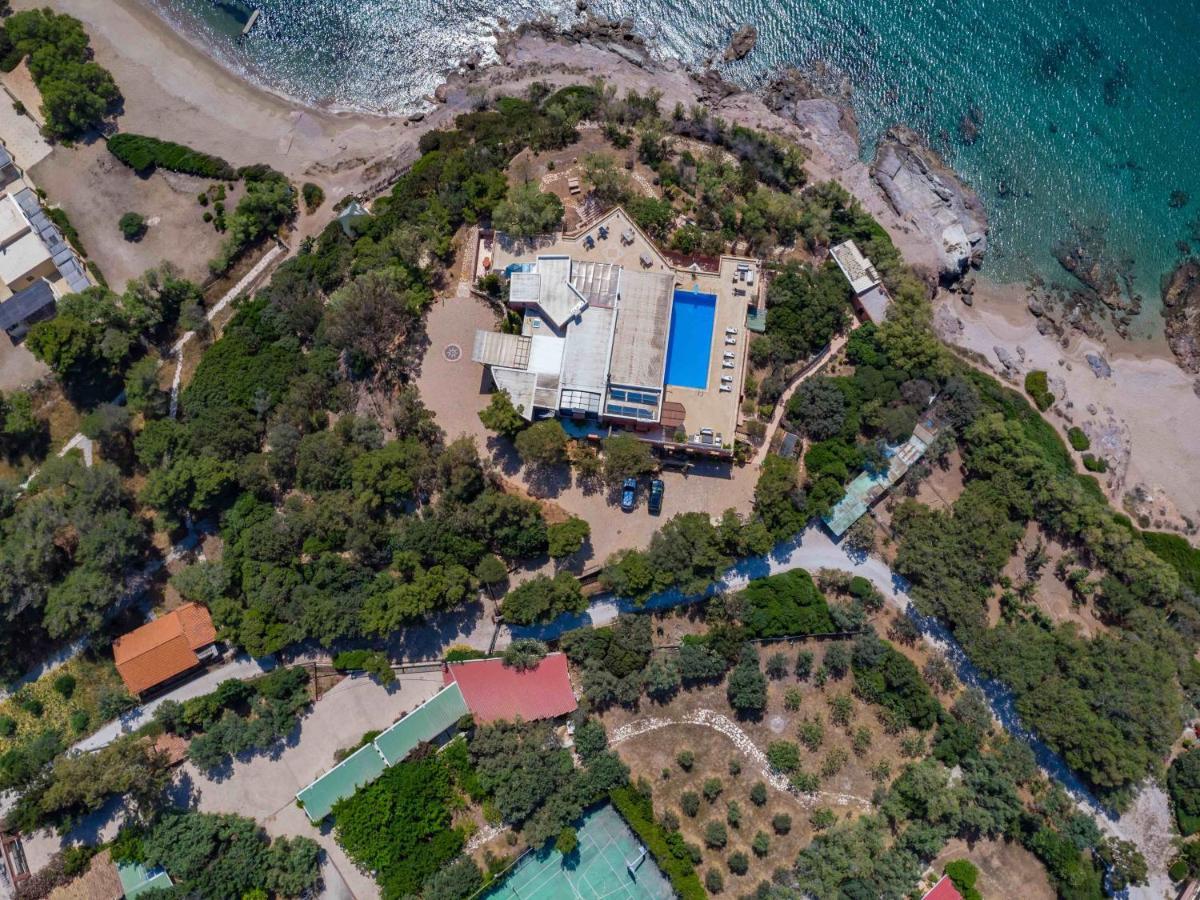 Black Diamond Beachfront Pool Villa Pasithea In Sounio, Athens Sunion Zewnętrze zdjęcie