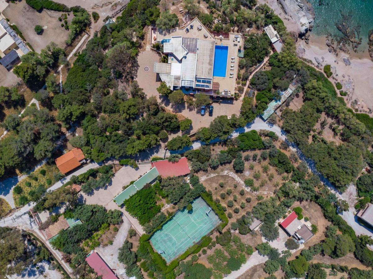 Black Diamond Beachfront Pool Villa Pasithea In Sounio, Athens Sunion Zewnętrze zdjęcie