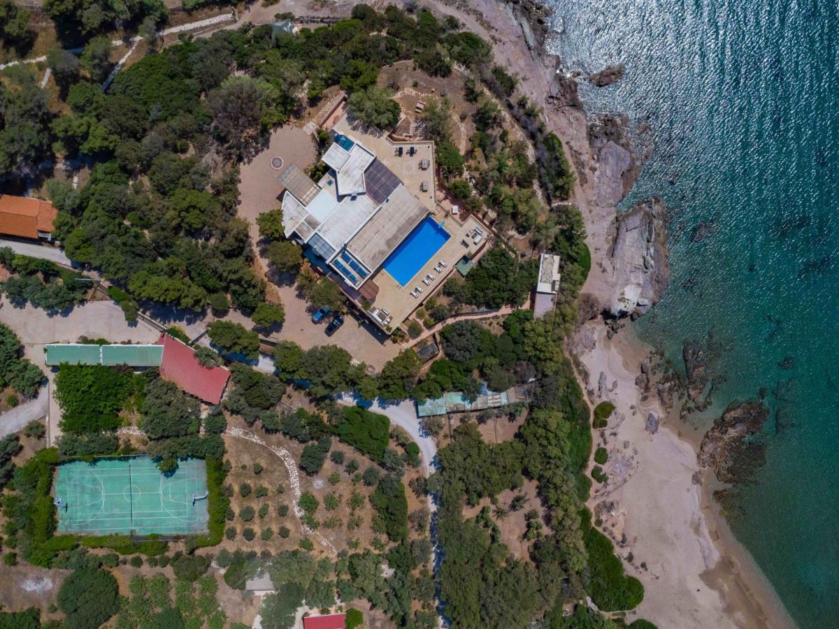 Black Diamond Beachfront Pool Villa Pasithea In Sounio, Athens Sunion Zewnętrze zdjęcie
