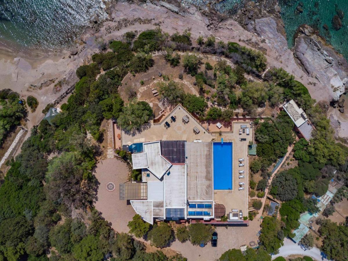 Black Diamond Beachfront Pool Villa Pasithea In Sounio, Athens Sunion Zewnętrze zdjęcie