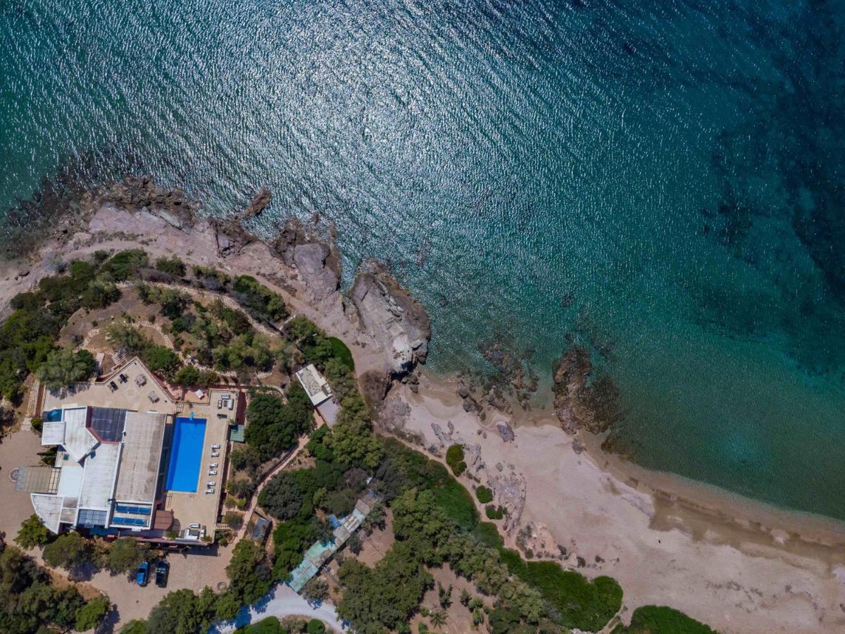 Black Diamond Beachfront Pool Villa Pasithea In Sounio, Athens Sunion Zewnętrze zdjęcie