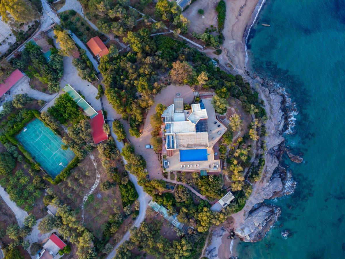 Black Diamond Beachfront Pool Villa Pasithea In Sounio, Athens Sunion Zewnętrze zdjęcie